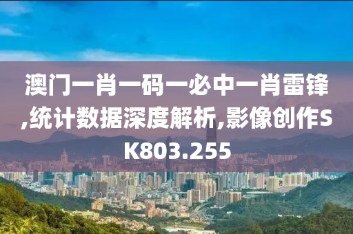 澳门一肖一码一必中一肖雷锋,统计数据深度解析,影像创作SK803.255