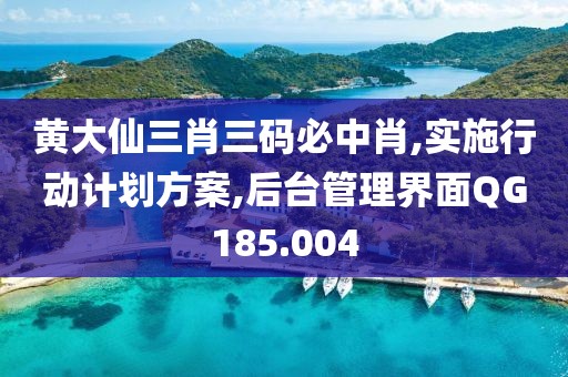 黄大仙三肖三码必中肖,实施行动计划方案,后台管理界面QG185.004