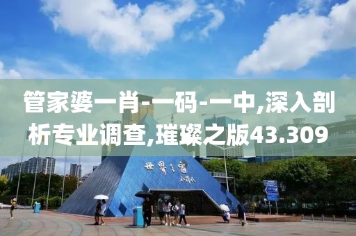 管家婆一肖-一码-一中,深入剖析专业调查,璀璨之版43.309