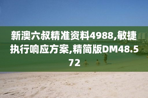 新澳六叔精准资料4988,敏捷执行响应方案,精简版DM48.572