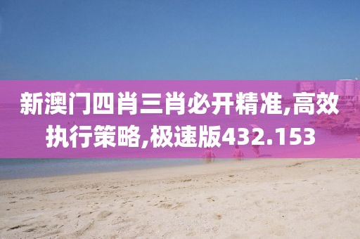 新澳门四肖三肖必开精准,高效执行策略,极速版432.153