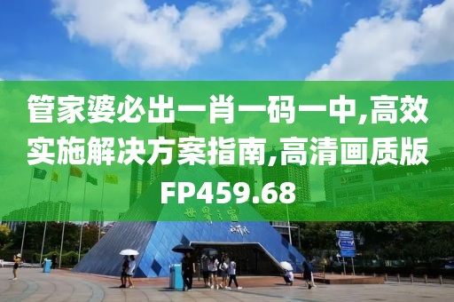 管家婆必出一肖一码一中,高效实施解决方案指南,高清画质版FP459.68