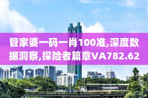 管家婆一码一肖100准,深度数据洞察,探险者篇章VA782.62