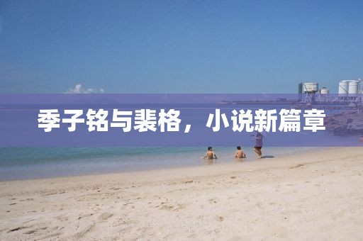 季子铭与裴格，小说新篇章