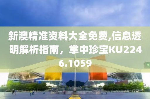 新澳精准资料大全免费,信息透明解析指南，掌中珍宝KU2246.1059