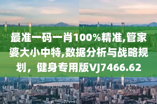 最准一码一肖100%精准,管家婆大小中特,数据分析与战略规划，健身专用版VJ7466.62