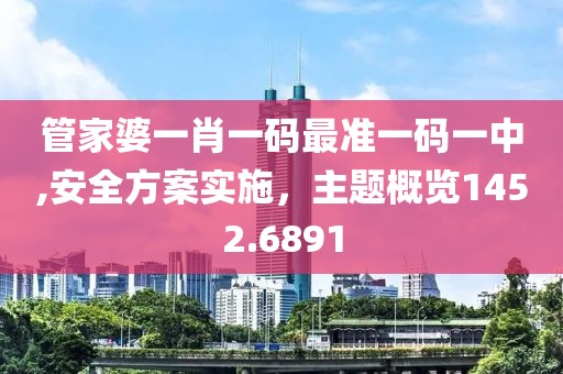 管家婆一肖一码最准一码一中,安全方案实施，主题概览1452.6891