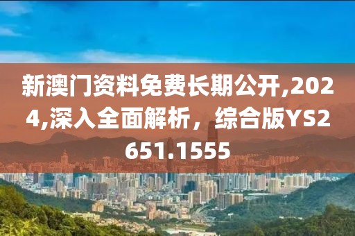 新澳门资料免费长期公开,2024,深入全面解析，综合版YS2651.1555