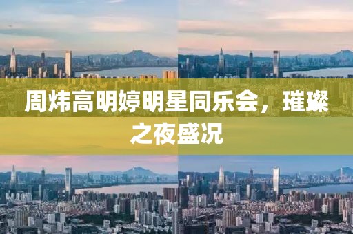 周炜高明婷明星同乐会，璀璨之夜盛况