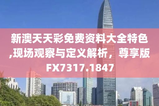 新澳天天彩免费资料大全特色,现场观察与定义解析，尊享版FX7317.1847