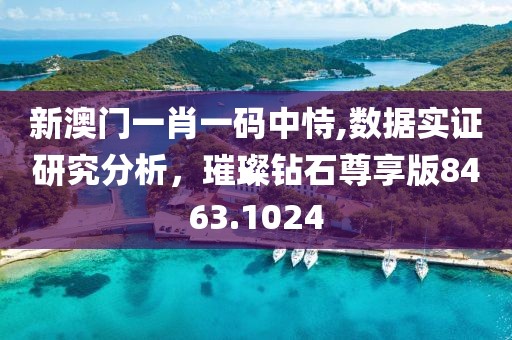新澳门一肖一码中恃,数据实证研究分析，璀璨钻石尊享版8463.1024