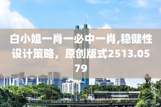 白小姐一肖一必中一肖,稳健性设计策略，原创版式2513.0579