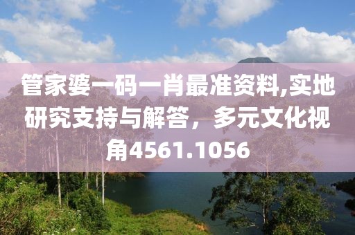 管家婆一码一肖最准资料,实地研究支持与解答，多元文化视角4561.1056