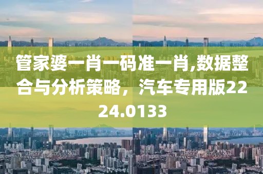 管家婆一肖一码准一肖,数据整合与分析策略，汽车专用版2224.0133