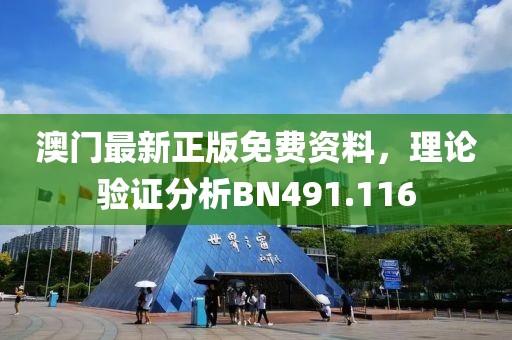 澳门最新正版免费资料，理论验证分析BN491.116