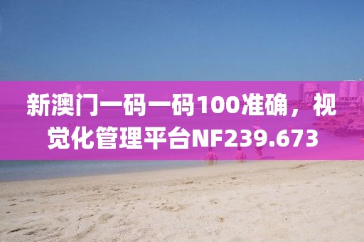 新澳门一码一码100准确，视觉化管理平台NF239.673