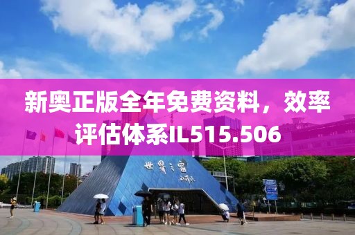 新奥正版全年免费资料，效率评估体系IL515.506