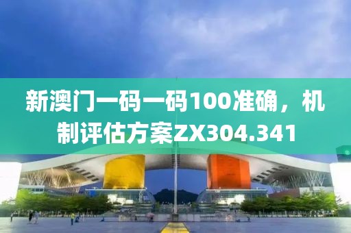 新澳门一码一码100准确，机制评估方案ZX304.341