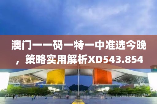 澳门一一码一特一中准选今晚，策略实用解析XD543.854