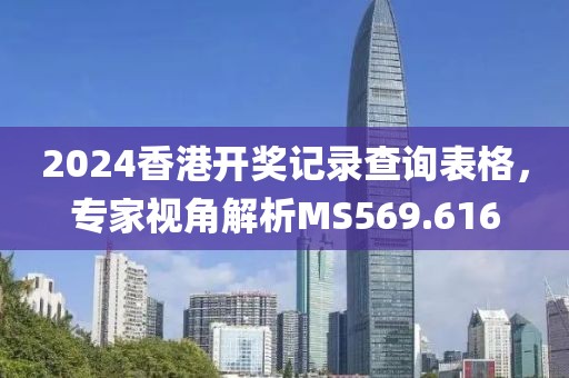 2024香港开奖记录查询表格，专家视角解析MS569.616