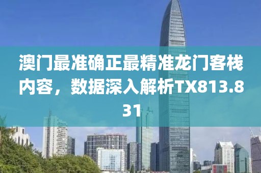 澳门最准确正最精准龙门客栈内容，数据深入解析TX813.831