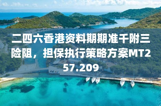 二四六香港资料期期准千附三险阻，担保执行策略方案MT257.209