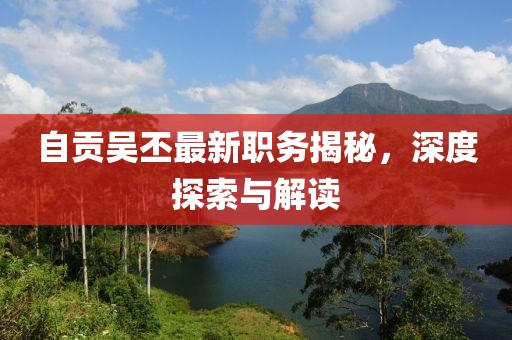 自贡吴丕最新职务揭秘，深度探索与解读