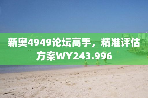 新奥4949论坛高手，精准评估方案WY243.996