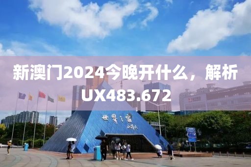 新澳门2024今晚开什么，解析UX483.672