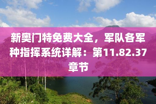 新奥门特免费大全，军队各军种指挥系统详解：第11.82.37章节