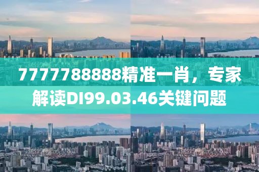7777788888精准一肖，专家解读DI99.03.46关键问题
