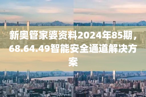 新奥管家婆资料2024年85期，68.64.49智能安全通道解决方案