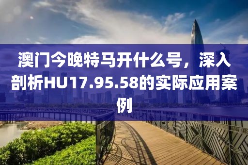 澳门今晚特马开什么号，深入剖析HU17.95.58的实际应用案例