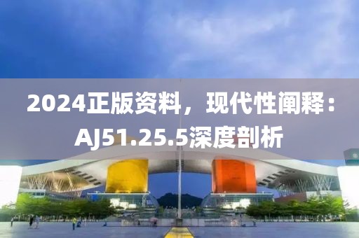 2024正版资料，现代性阐释：AJ51.25.5深度剖析