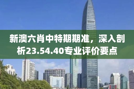 新澳六肖中特期期准，深入剖析23.54.40专业评价要点