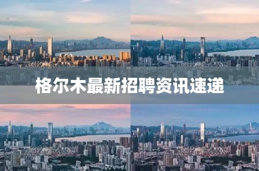 格尔木最新招聘资讯速递