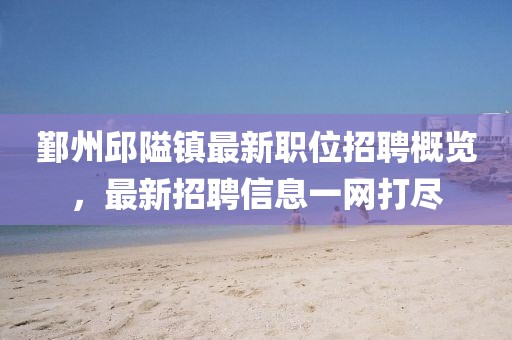 鄞州邱隘镇最新职位招聘概览，最新招聘信息一网打尽