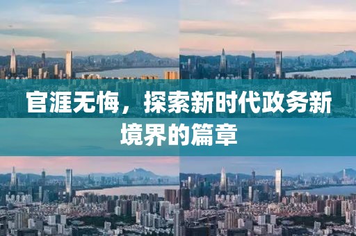 官涯无悔，探索新时代政务新境界的篇章