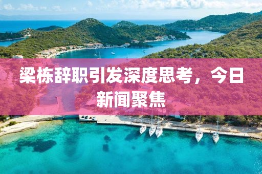 梁栋辞职引发深度思考，今日新闻聚焦