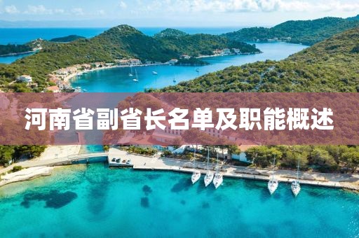 河南省副省长名单及职能概述