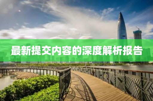 最新提交内容的深度解析报告
