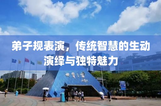 弟子规表演，传统智慧的生动演绎与独特魅力