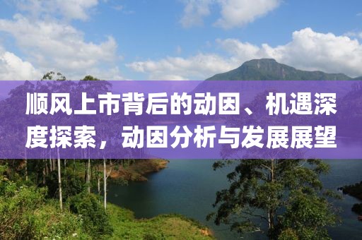 顺风上市背后的动因、机遇深度探索，动因分析与发展展望