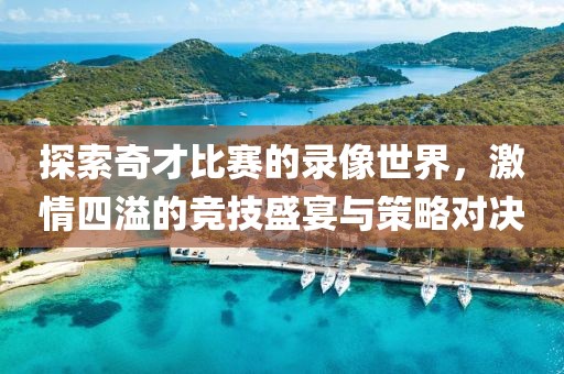 探索奇才比赛的录像世界，激情四溢的竞技盛宴与策略对决