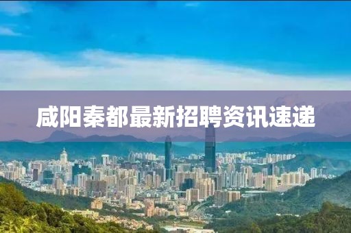 咸阳秦都最新招聘资讯速递