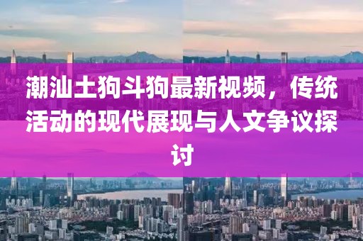 潮汕土狗斗狗最新视频，传统活动的现代展现与人文争议探讨