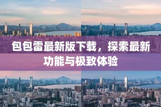 包包雷最新版下载，探索最新功能与极致体验