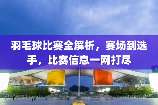 羽毛球比赛全解析，赛场到选手，比赛信息一网打尽