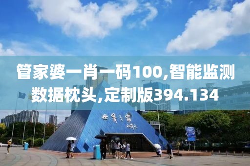 管家婆一肖一码100,智能监测数据枕头,定制版394.134