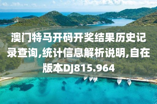 澳门特马开码开奖结果历史记录查询,统计信息解析说明,自在版本DJ815.964